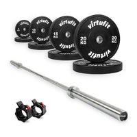 VirtuFit Olympische Bumper Plate Halterset - 120 kg - Hoofdafbeelding