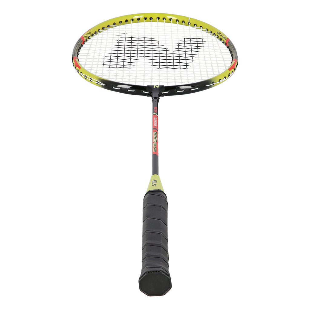 NILS Badminton Set - 2 Rackets en Opberghoes - In gebruik