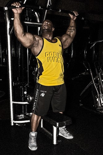 Gorilla Wear Functional Mesh Shorts - Zwart/Rood - Afbeelding 8