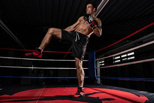Gorilla Wear Functional Mesh Shorts - Zwart/Rood - Afbeelding 9