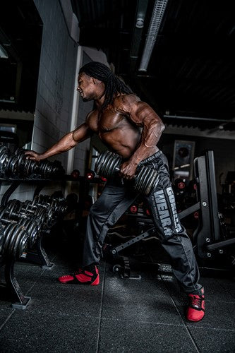 Gorilla Wear Logo Mesh Trainingsbroek - Zwart - Logo