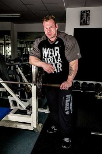 Gorilla Wear Logo Mesh Trainingsbroek - Zwart - Logo
