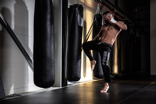 Gorilla Wear Logo Mesh Trainingsbroek - Zwart - Logo