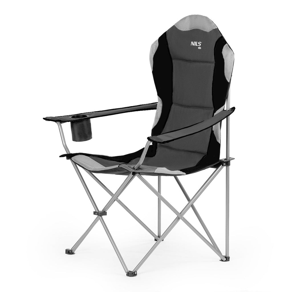 NILS Camp Opvouwbare Campingstoel - Donkergrijs - Hoofdafbeelding