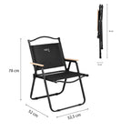 NILS Camp Opvouwbare Campingstoel - Zwart - Afbeelding 6