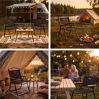 NILS Camp Opvouwbare Campingstoel - Zwart - Afbeelding 5