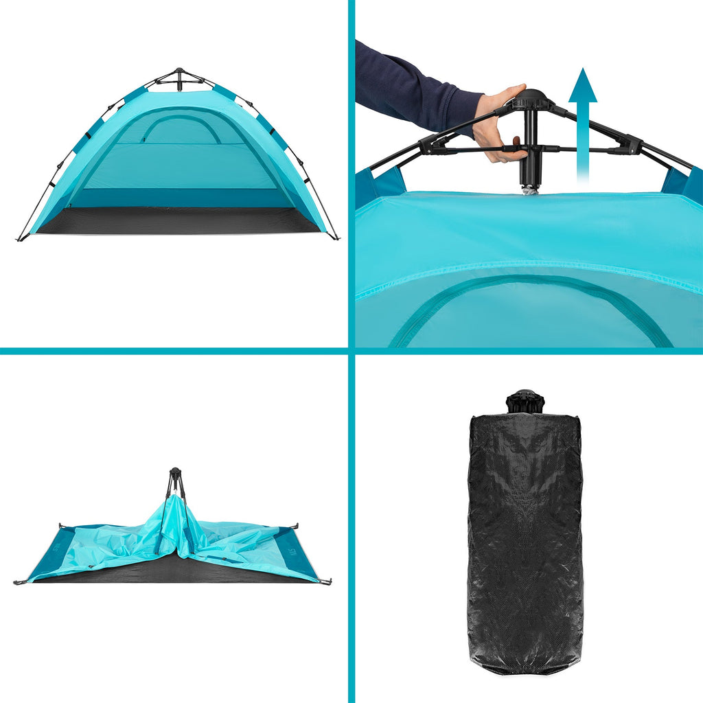 NILS Pop-up Strandtent - Blauw - Afbeelding 9