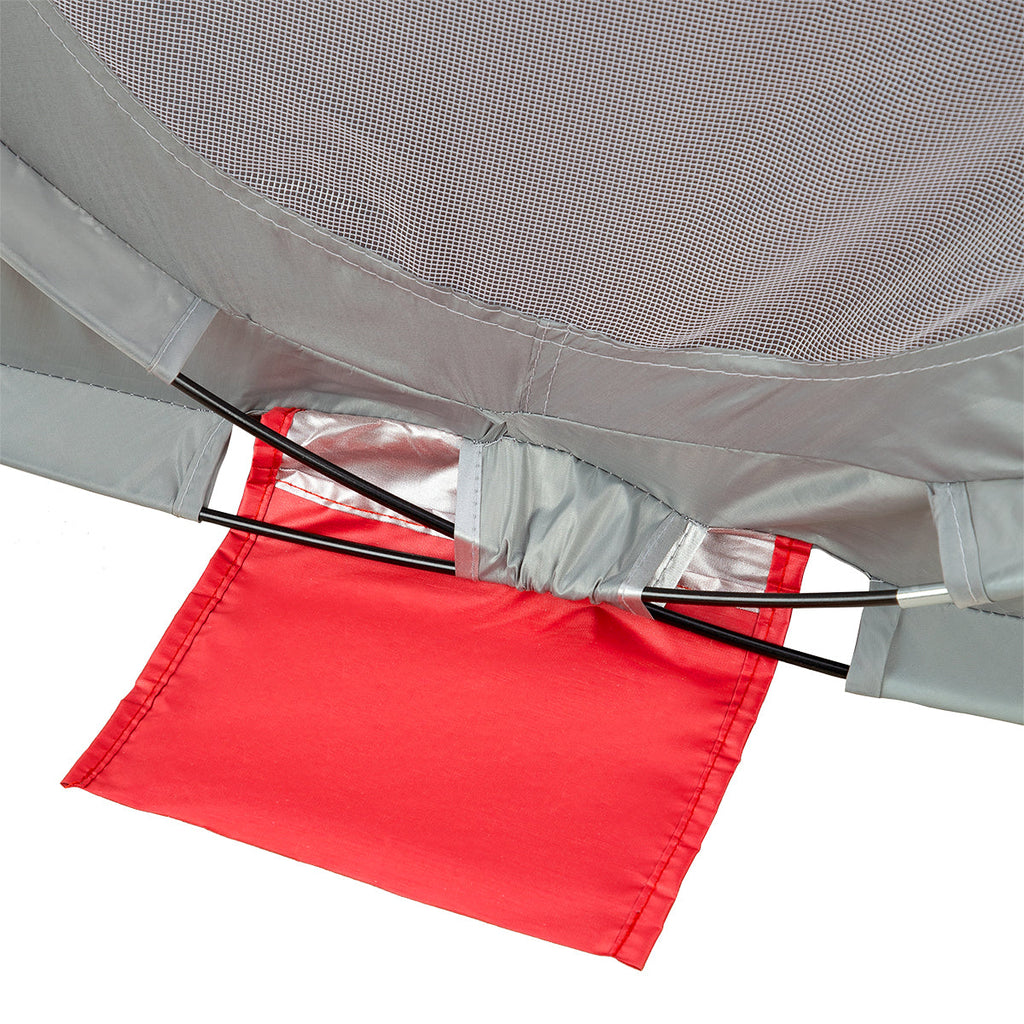 NILS Camp Pop-up Strandtent - Rood/Grijs - Afbeelding 7