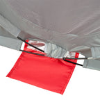 NILS Camp Pop-up Strandtent - Rood/Grijs - Afbeelding 7
