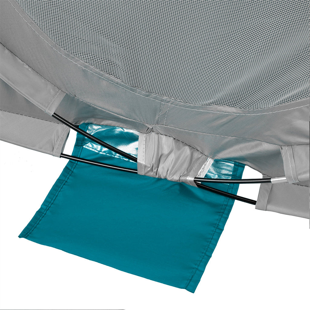 NILS Camp Pop-up Strandtent - Blauw/Grijs - Afbeelding 7