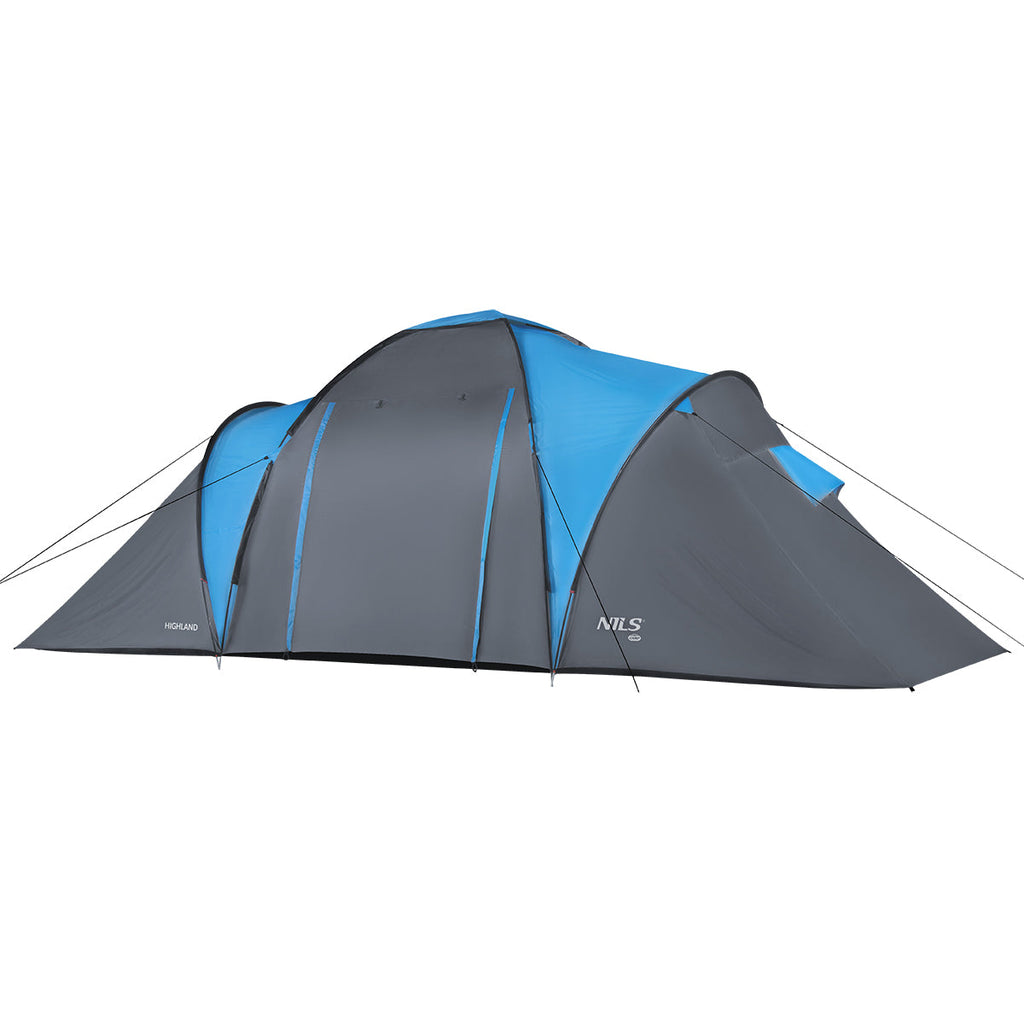 NILS Camp Highland Campingtent - Grijs/Blauw - Afbeelding 6