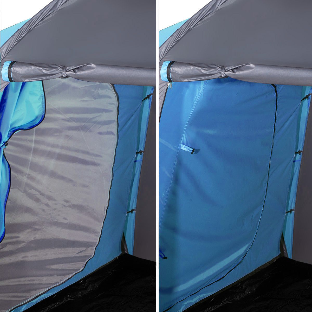 NILS Camp Highland Campingtent - Grijs/Blauw - Afbeelding 7