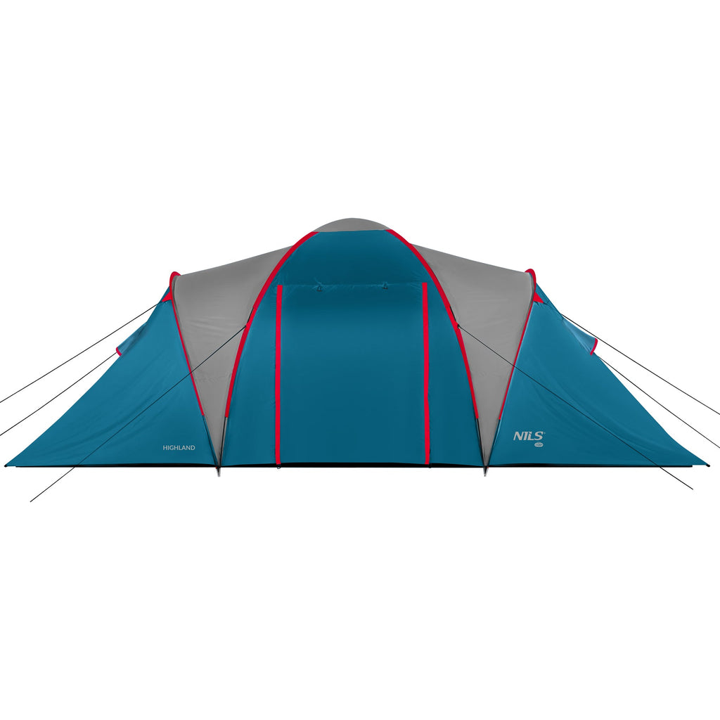 NILS Camp Highland Campingtent - Blauw/Grijs - Hoofdafbeelding