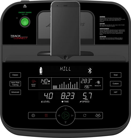 Life Fitness E1 Track Connect Crosstrainer - In gebruik