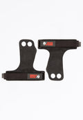 Gorilla Wear 2-Hole Leren Lifting Grips - Zwart - Hoofdafbeelding