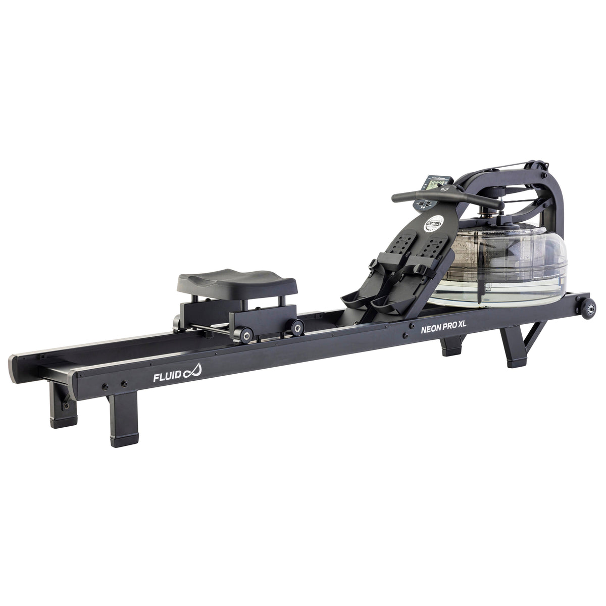 Fluid Rower Neon Pro XL Roeitrainer - Mat Zwart - Hoofdafbeelding
