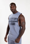 Gorilla Wear Lopez Drop Armhole Tank Top - Stonewash Blauw - Hoofdafbeelding