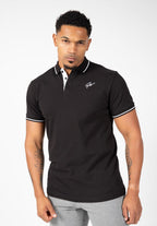 Gorilla Wear Delano Polo - Zwart/Wit - Hoofdafbeelding