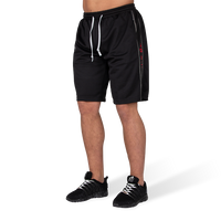 Gorilla Wear Functional Mesh Shorts - Zwart/Rood - Hoofdafbeelding
