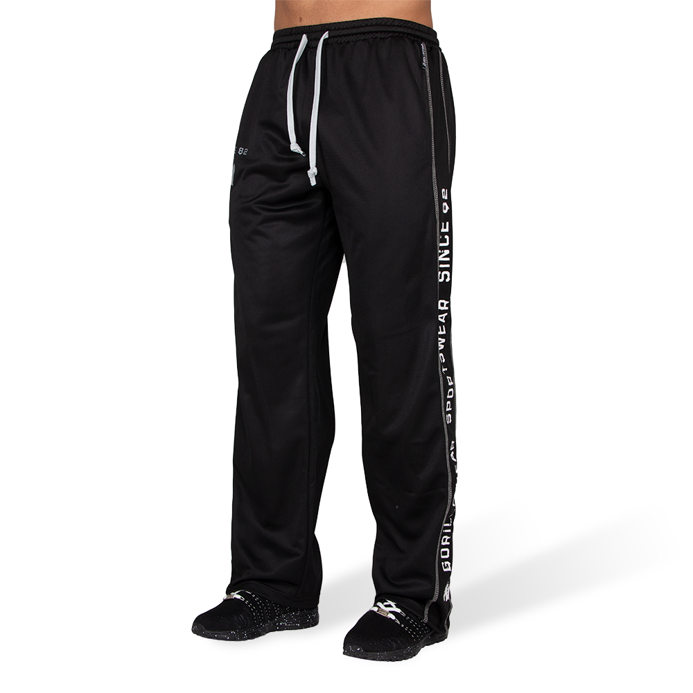Gorilla Wear Functional Mesh Trainingsbroek - Zwart/Wit - Hoofdafbeelding