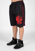Gorilla Wear Buffalo Old School Workout Shorts - Zwart/Rood - Hoofdafbeelding