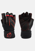 Gorilla Wear Dallas Wrist Wrap Handschoenen 2.0 - Zwart/Rood - Hoofdafbeelding
