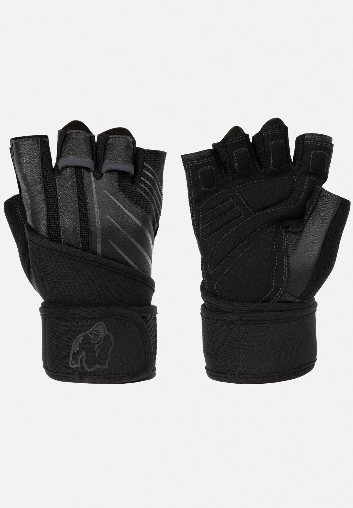 Gorilla Wear Dallas Wrist Wrap Handschoenen 2.0 - Zwart/Grijs - Hoofdafbeelding