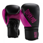 Super Pro Combat Gear Ace (Kick)Bokshandschoenen - Zwart/Roze - Hoofdafbeelding