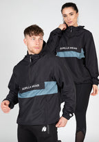 Gorilla Wear Bolton Windbreaker - Unisex Anorak - Zwart - Hoofdafbeelding