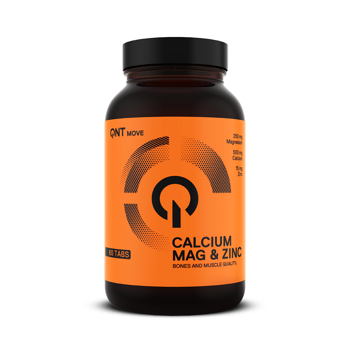 QNT Calcium, Magnesium en Zinc - 60 Tabletten - Vooraanzicht