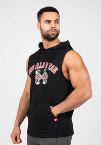Gorilla Wear Chico Mouwloos T-shirt met Capuchon - Zwart - Hoofdafbeelding
