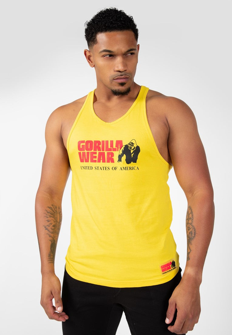 Gorilla Wear Classic Tank Top - Geel - Hoofdafbeelding