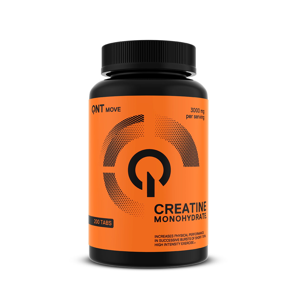 QNT Creatine Monohydrate - 200 Tabletten - Vooraanzicht