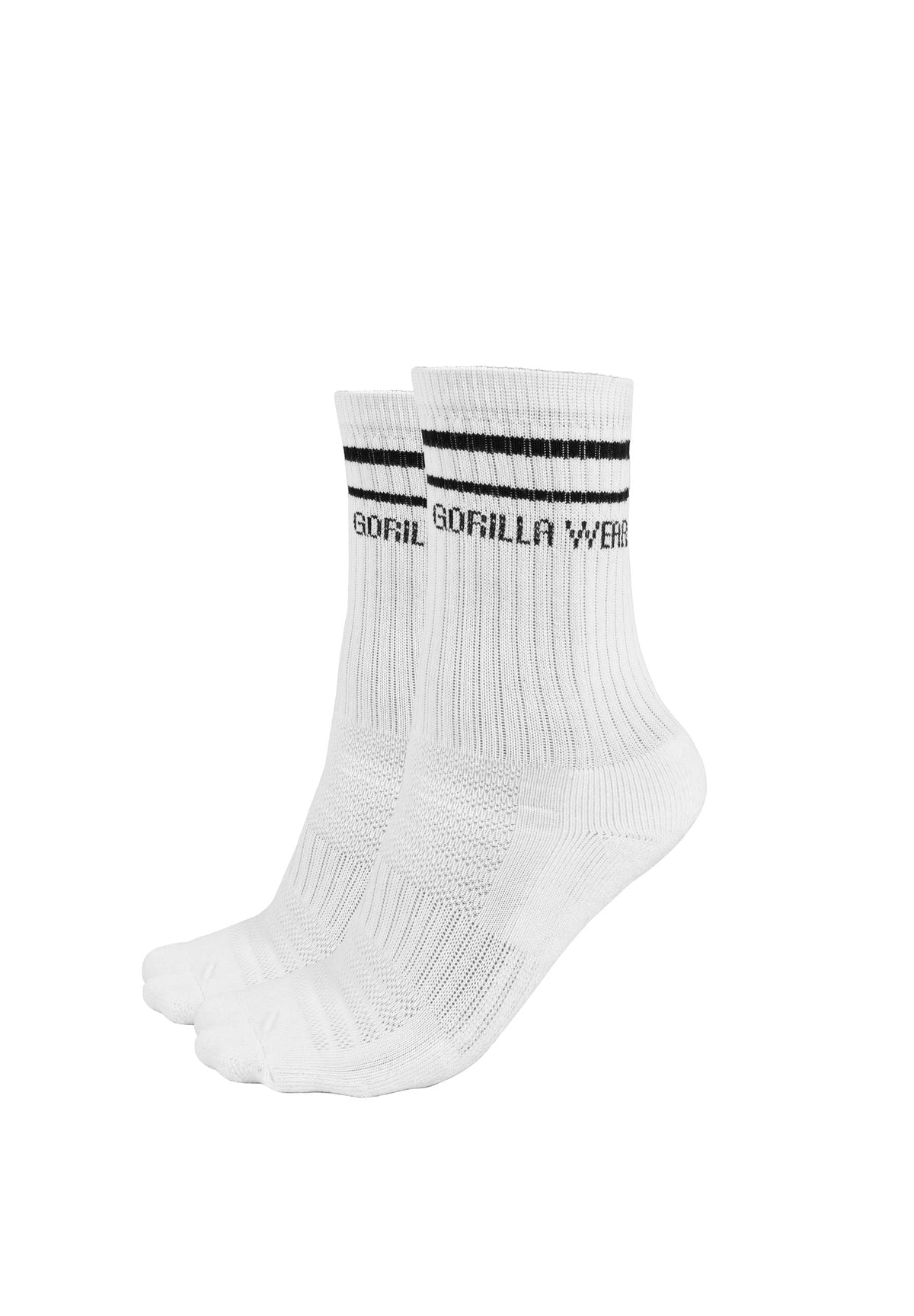 Gorilla Wear Crew Sokken 1-Pack - Wit - Hoofdafbeelding