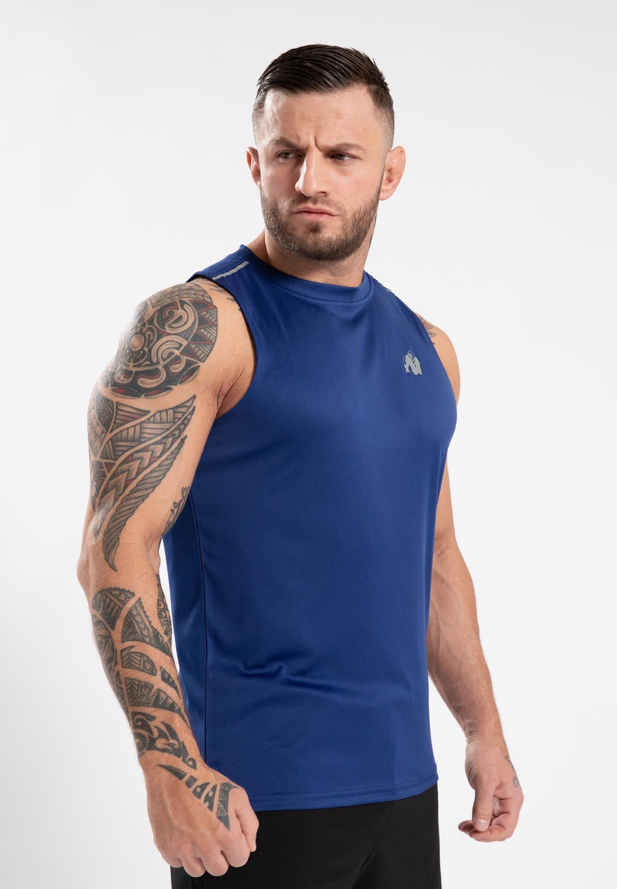 Gorilla Wear Easton Tank Top - Blauw - Hoofdafbeelding