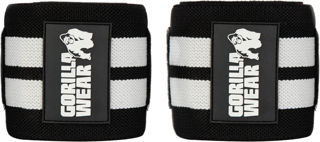 Gorilla Wear Elbow Wraps - Zwart/Wit - Hoofdafbeelding
