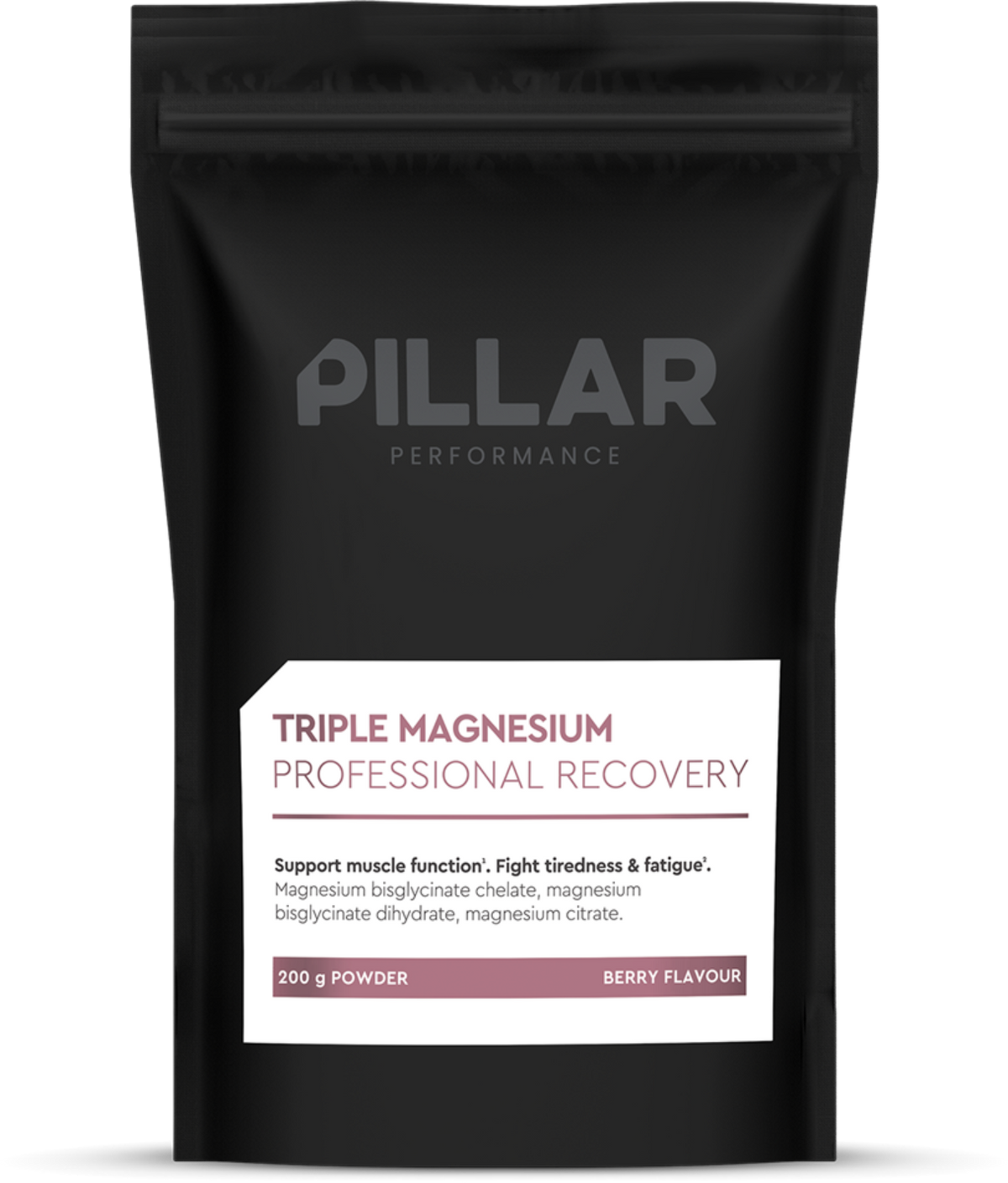 PILLAR Performance Triple Magnesium Poeder - 200 gr - Berry - Hoofdafbeelding