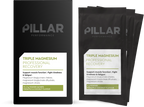 PILLAR Performance Triple Magnesium Travel Pack - 15 x 5 gr - Pineapple & Coconut - Vooraanzicht