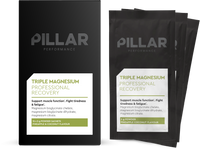 PILLAR Performance Triple Magnesium Travel Pack - 15 x 5 gr - Pineapple & Coconut - Vooraanzicht
