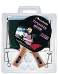 Garlando Thunder Plus Tafeltennis Set - 2 Bats en 3 Pingpongballen - Net en Palen - Productafbeelding