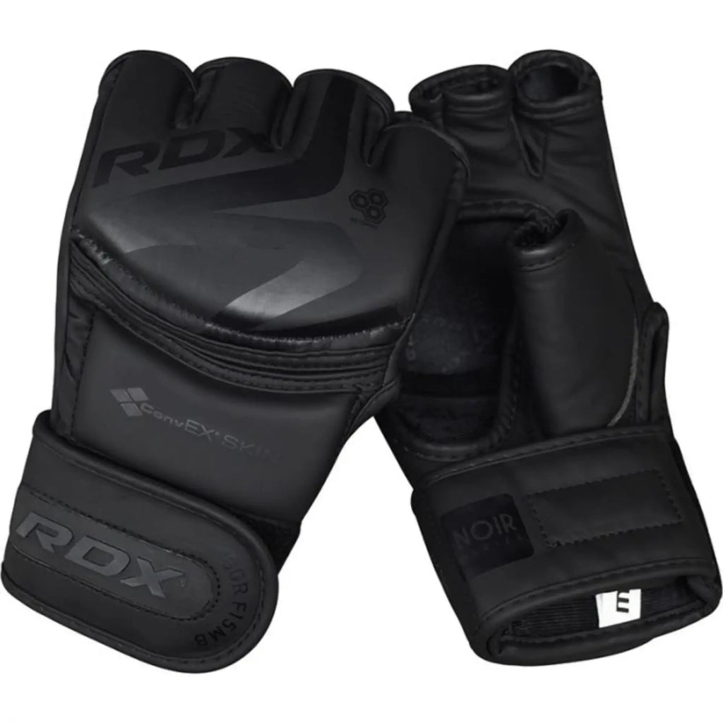 RDX Sports F15 Noir MMA Grappling Gloves - Zwart - Hoofdafbeelding