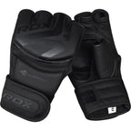 RDX Sports F15 Noir MMA Grappling Gloves - Zwart - Hoofdafbeelding