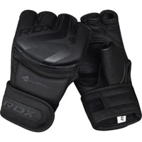 RDX Sports F15 Noir MMA Grappling Gloves - Zwart - Hoofdafbeelding
