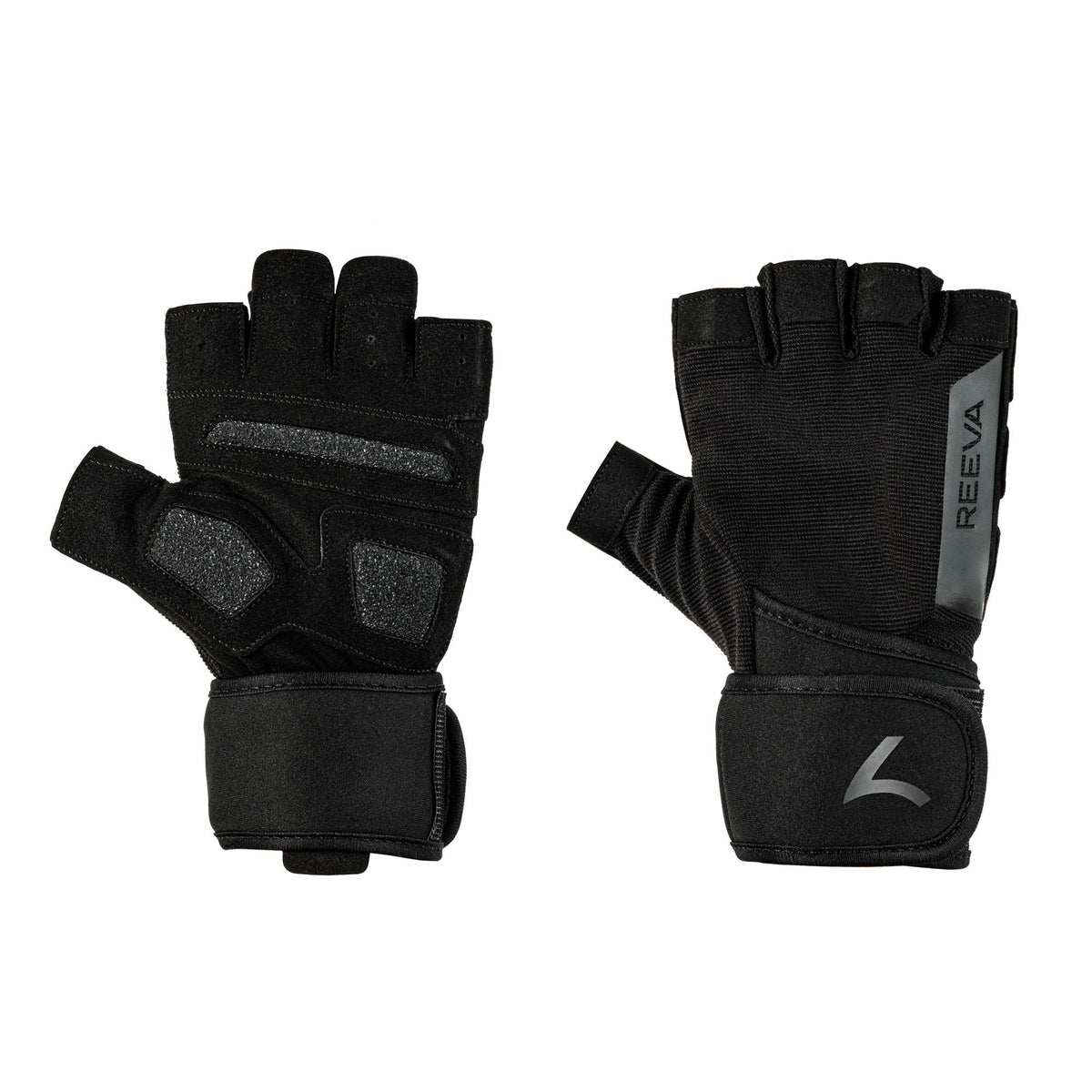 Reeva Fitness Handschoenen met Wrist Wrap - Zwart - Hoofdafbeelding