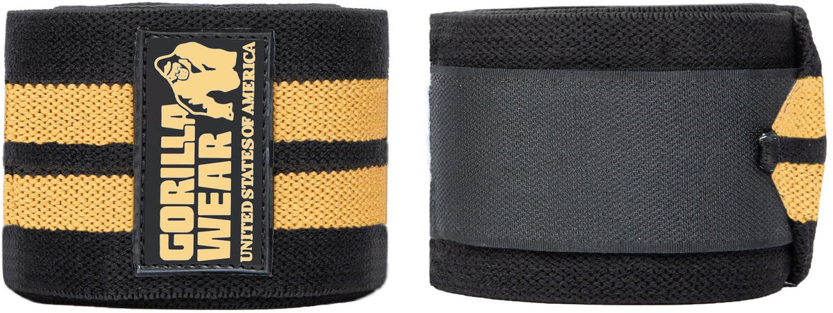 Gorilla Wear Knee Wraps - Zwart/Goud - Hoofdafbeelding