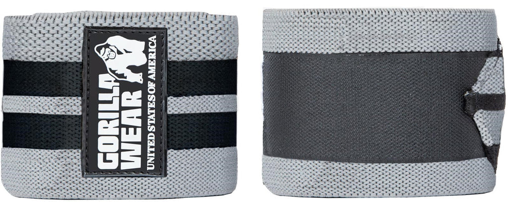 Gorilla Wear Knee Wraps - Grijs/Zwart - Hoofdafbeelding