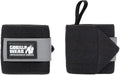 Gorilla Wear Basic Wrist Wraps - Zwart/Grijs - Hoofdafbeelding