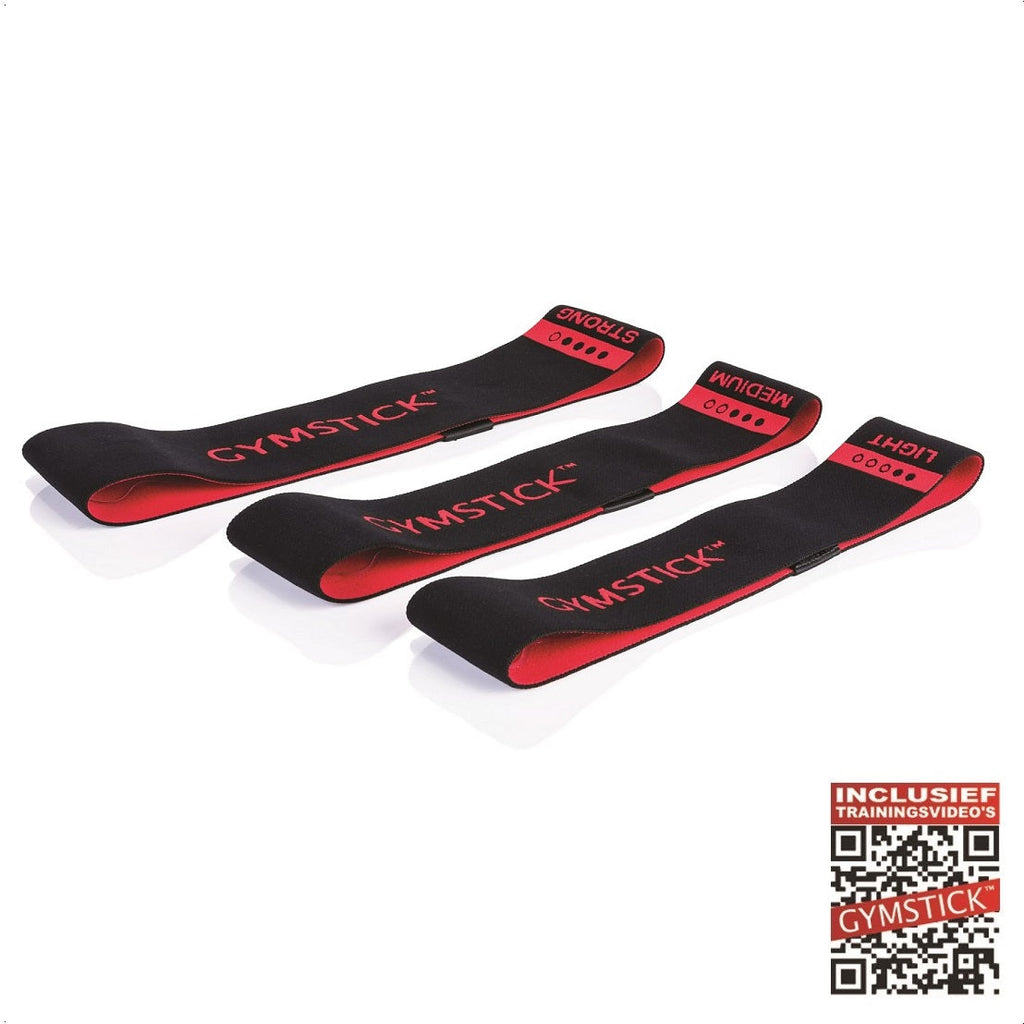 Gymstick Textiel Mini Band - Weerstandsband - Medium - Met Online Trainingsvideo's - Hoofdafbeelding