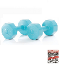 Gymstick Active Vinyl Dumbbell Set - Blauw - 2 x 1 kg - Hoofdafbeelding