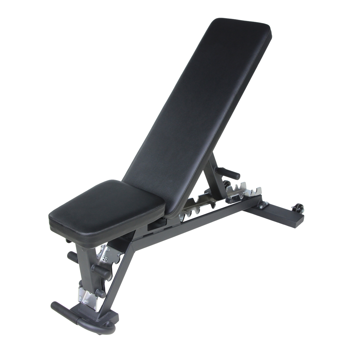 Lifemaxx Crossmaxx Adjustable Bench V2 - Verstelbare Trainingsbank - Zwart - Hoofdafbeelding